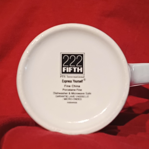 EXPRESS YOURSELF Tall Fine Porcelain Mug. By: 222 FIFTH PTS International. - Picture 6 of 13